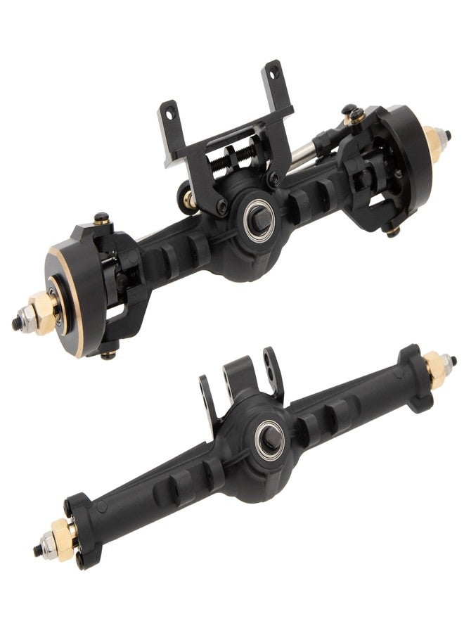 MEUS RACING محاور MEUS RACING المصنوعة من النايلون TRX4M مع نظام نقل الحركة المتساوي الحركة ثلاثي الأجزاء CVD لترقية سيارات Traxxas TRX4M Bronco/Defender/High Trail K10/F150 1/18 RC Crawler، مع زيادة في العرض بمقدار 5 مم وزاوية توجيه قصوى تبلغ 52 درجة. - Image 5